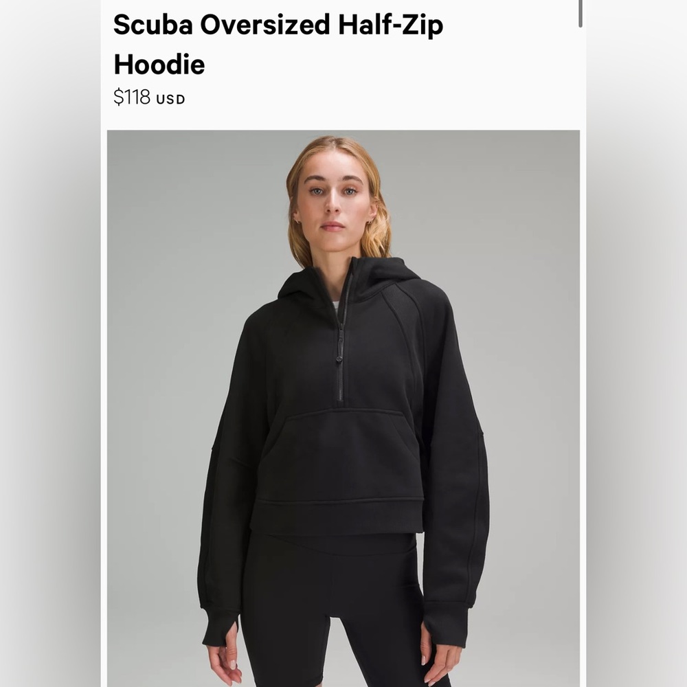 Lululemon Scuba Half Zip Hoodie